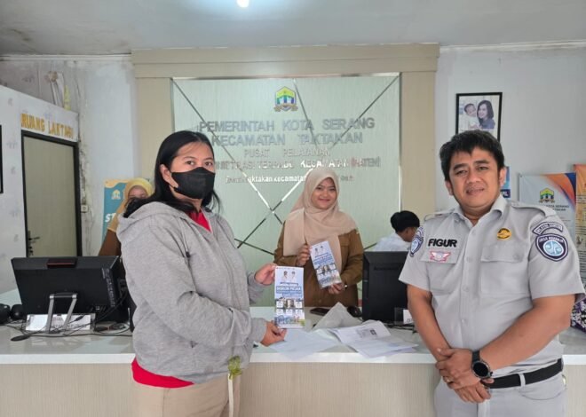 Dekatkan Informasi ke Masyarakat, Jasa Raharja Banten Gencarkan Glorifikasi Diskon PKB di Kecamatan Taktakan