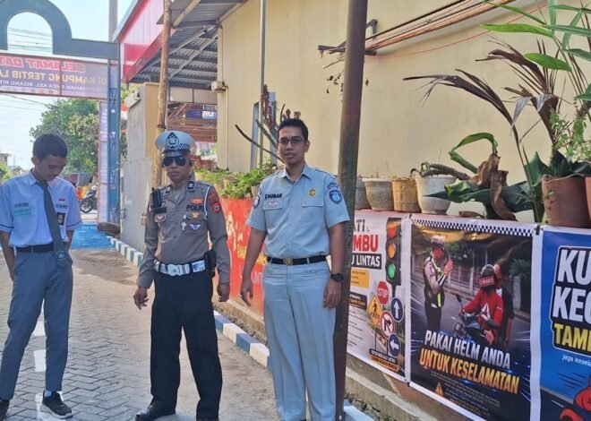 PT Jasa Raharja (Persero) Cabang Parepare Bersama Kasatlantas Polres Sidrap Dan Stakeholder Terkait Perkuat Sinergi Dalam Mewujudkan Kampung Tertib Lalu Lintas Di Kabupaten Sidrap