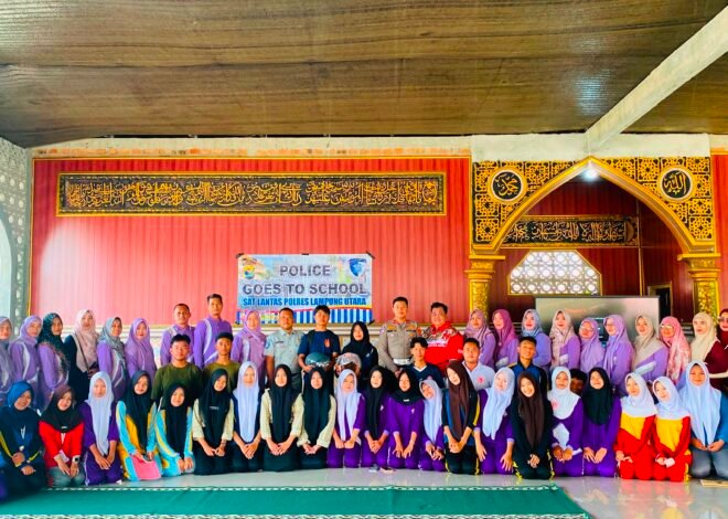 Jasa Raharja Edukasi Pelajar SMAN 1 Sungkai Utara tentang Keselamatan Lalu Lintas