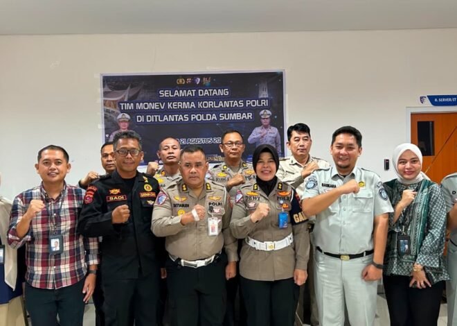 Monev Kerja Sama Korlantas, Jasa Raharja Sumbar Bersama Mitra Evaluasi Pelayanan kepada Masyarakat