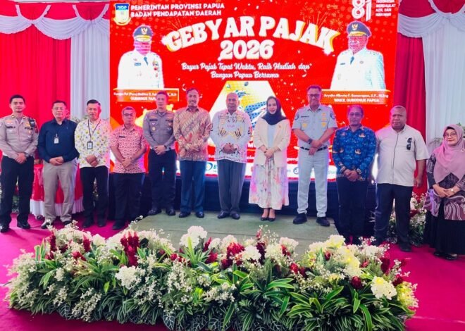 Semarak HUT RI ke-81, Jasa Raharja Papua Bersama Tim Pembina Samsat Papua Umumkan Pemenang Gebyar Pajak 2026
