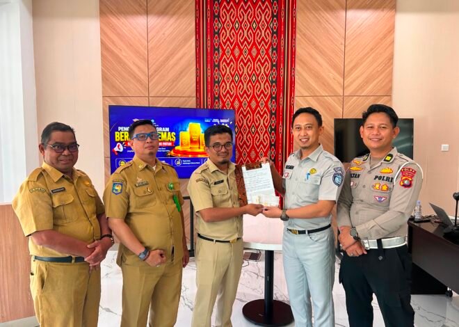 Jasa Raharja Cabang Mamuju Melaksanakan pengundian Hadiah Emas bagi Wajib Pajak yang Patuh