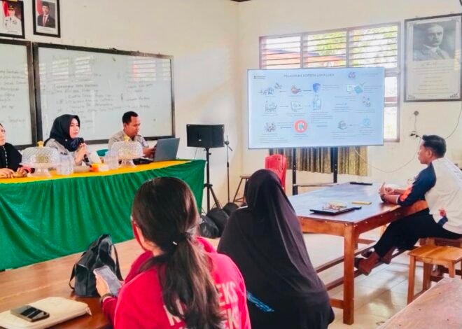 PT Jasa Raharja (Persero) Cabang Parepare Perkuat Peran Tenaga Pendidik Sebagai Pelopor Keselamatan Jalan Di SMA Negeri 3 Sidrap
