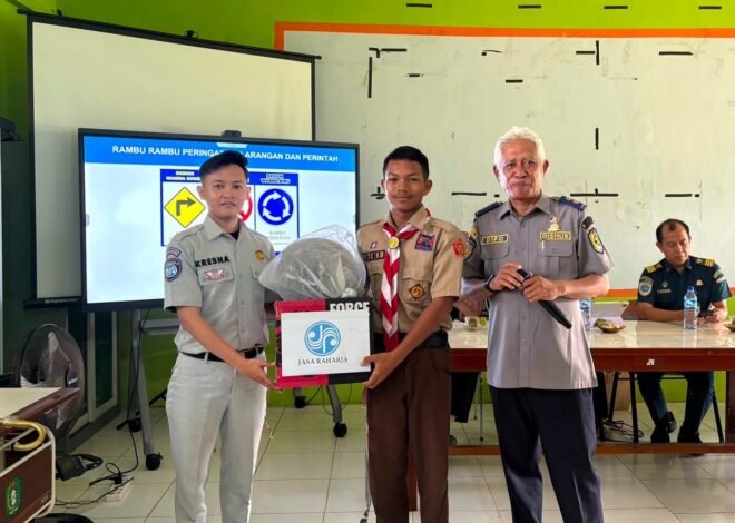 Jasa Raharja Kalbar Tanamkan Budaya Tertib Berlalu Lintas kepada Pelajar di Kayong Utara