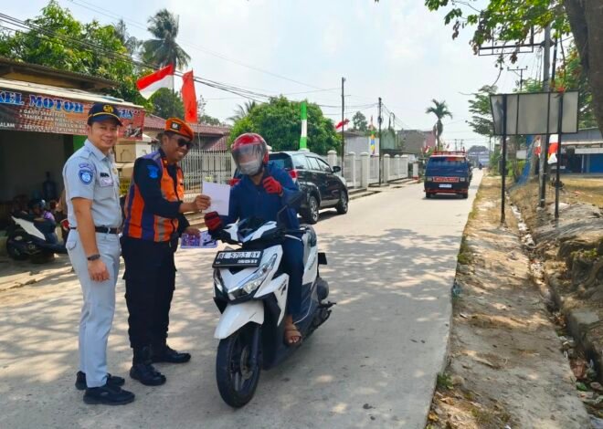 Safety Campaign Perlintasan Sebidang Digelar di Natar, Dorong Kesadaran Keselamatan Pengguna Jalan