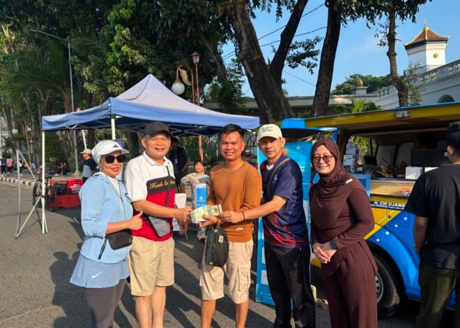 PT Jasa Raharja Bersama Tim Pembina Samsat Provinsi Sumsel Dukung Kegiatan Car Free Day di Kota Palembang