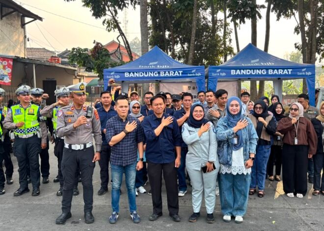 Tim Pembina Samsat Kab Bandung Barat dan Bapenda Kab Bandung Barat Melakukan Operasi Gabungan di Wilayah Kab Bandung Barat