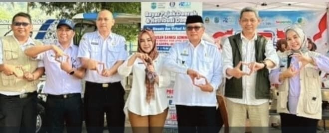PT Jasa Raharja Cabang Tasikmalaya Bersama Tim Pembina Samsat Laksanakan Operasi Gabungan di Rest Area Dobo Kota Banjar