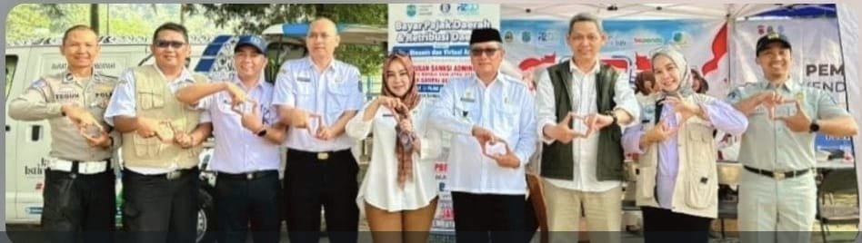 PT Jasa Raharja Cabang Tasikmalaya Bersama Tim Pembina Samsat Laksanakan Operasi Gabungan di Rest Area Dobo Kota Banjar