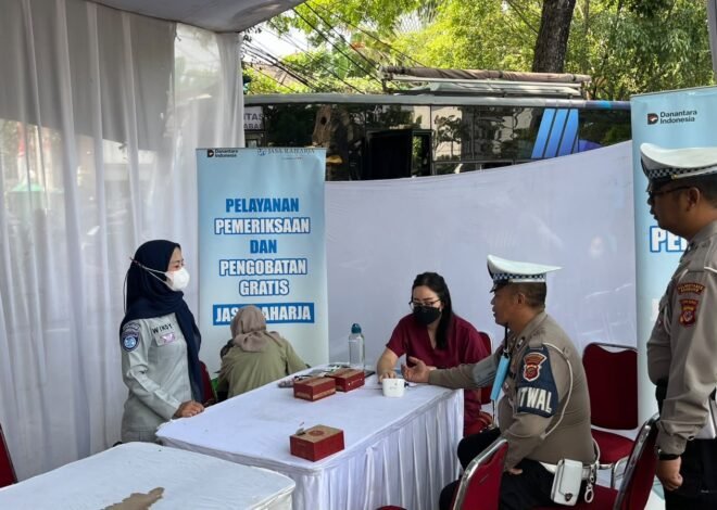 Jasa Raharja Bandung Hadirkan Layanan Kesehatan Gratis dan Kampanye Keselamatan Berlalu Lintas di Operasi Gabungan PKB dan SW Samsat Kawaluyaan