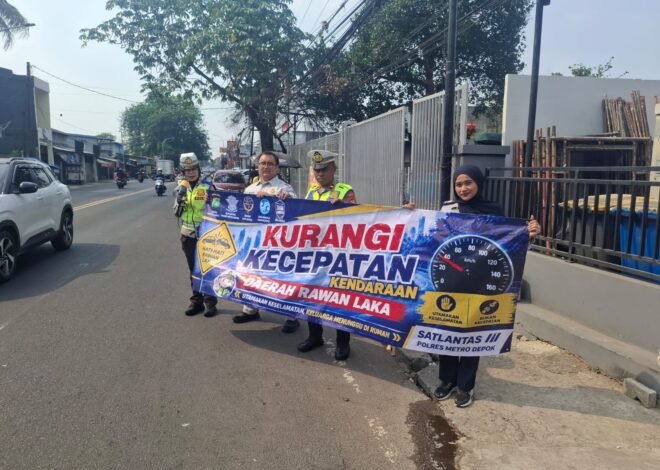 Safety Campaign Bersama Polres Metro Depok, Jasa Raharja Ajak Masyarakat Wujudkan Keselamatan Berlalu Lintas
