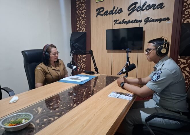 Jasa Raharja Sosialisasikan Program Relaksasi Pajak Kendaraan Bermotor Melalui Radio Gelora di Gianyar