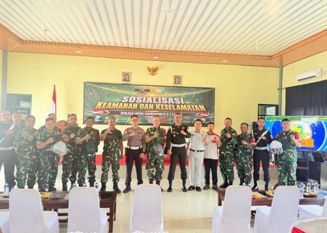 Jasa Raharja Perkuat Edukasi Keselamatan Berlalu Lintas kepada TNI AD dan Babinsa Lampung Selatan