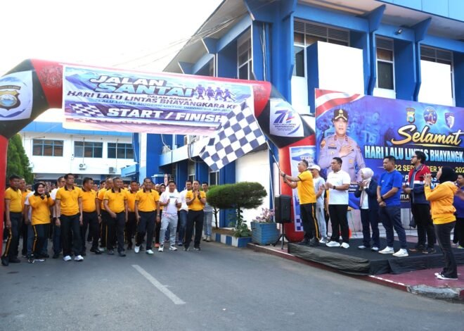 Jasa Raharja Sulsel Dukung Penuh Puncak Hari Lalu Lintas Bhayangkara ke-71 Lewat Sinergi Olahraga Bersama