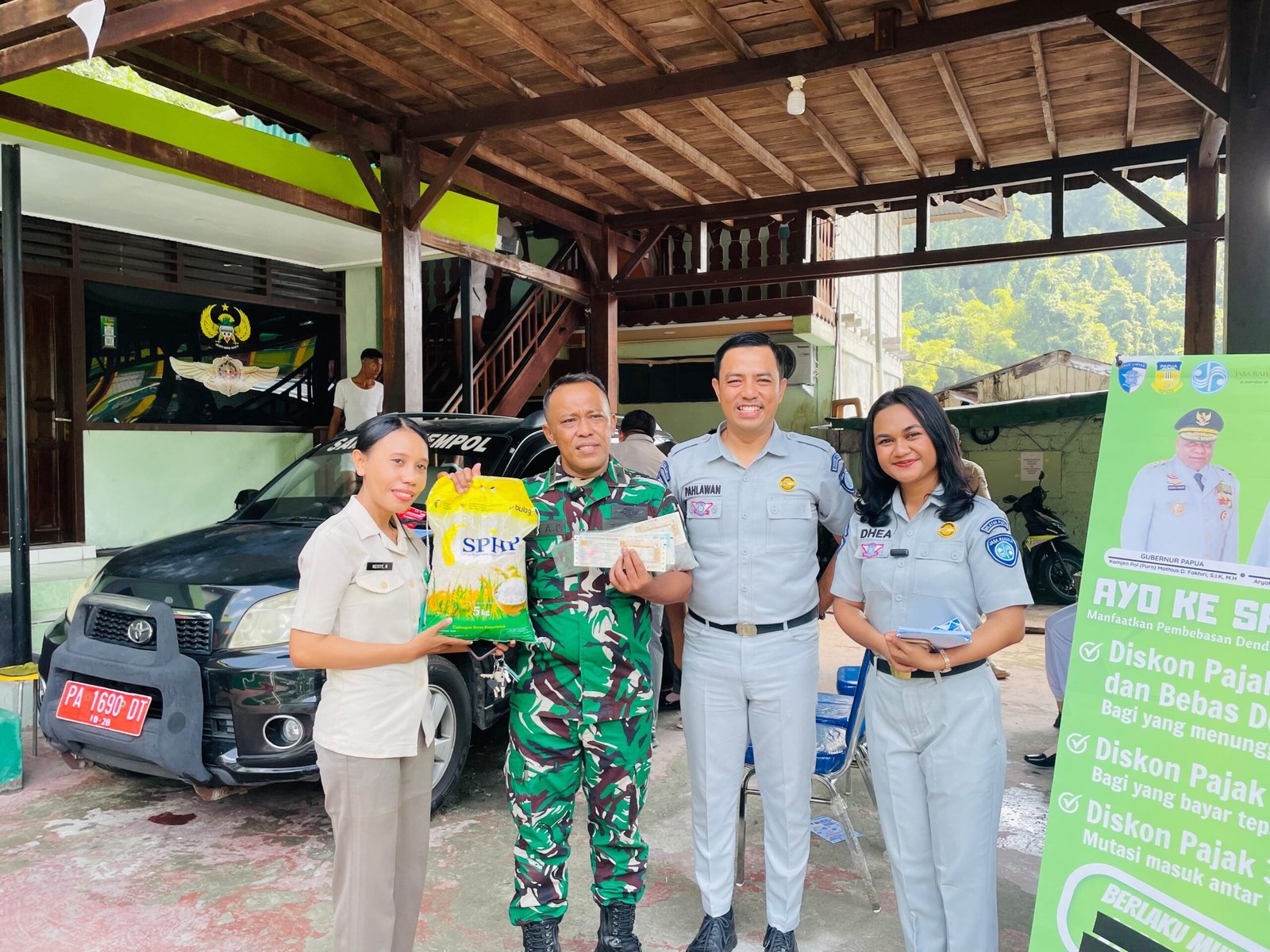 Jasa Raharja Papua Hadirkan Samsat Keliling “Jempol” di Kesdam Cenderawasih Jayapura, Apresiasi Wajib Pajak Patuh