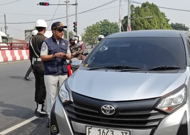 Operasi Gabungan Tim Pembina Samsat Kabupaten Bogor di Simpang Sentul dalam Rangka Optimalisasi Kepatuhan Pajak Kendaraan Bermotor