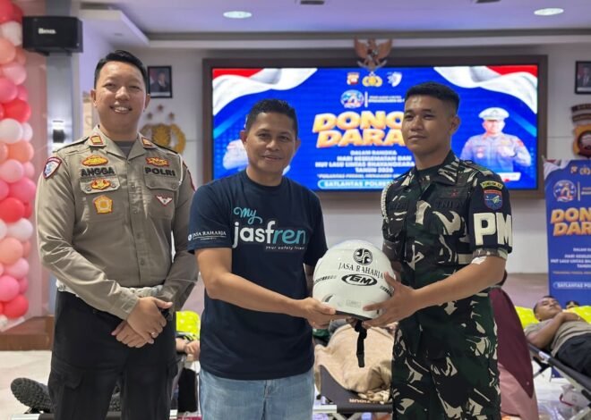 Semarak Hari Lalu Lintas Bhayangkara ke-71, Jasa Raharja Sintang Ikuti Aksi Donor Darah
