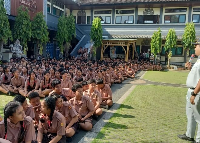 Menanamkan Keselamatan dari Bangku Sekolah, Jasa Raharja Hadir di SMPN 1 Abiansemal
