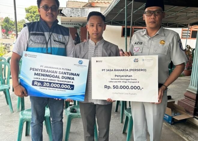 Jasa Raharja Kediri Serahkan Santunan Korban Meninggal Dunia Laka Laut KM Virgo Transport 8