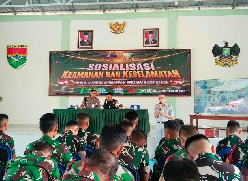 Jasa Raharja Lampung Gandeng TNI-Polri Tekan Kecelakaan Lalu Lintas di Way Kanan