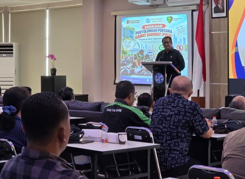 Perkuat Keselamatan Transportasi, Jasa Raharja dan Biddokkes Polda Kaltim Gelar MUKL dan PPGD dalam Pembinaan Pengemudi dan Awak Angkutan Umum