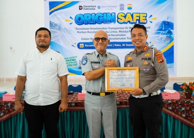 Apresiasi Penurunan Angka Kecelakaan, PT Jasa Raharja Sumsel Anugerahkan Penghargaan Kepada Kasat Lantas Polrestabes Palembang