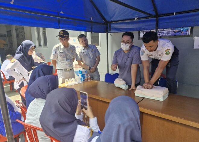 Jasa Raharja Sukabumi Turut Semarakkan Hari Perhubungan Nasional melalui MUKL dan PPGD