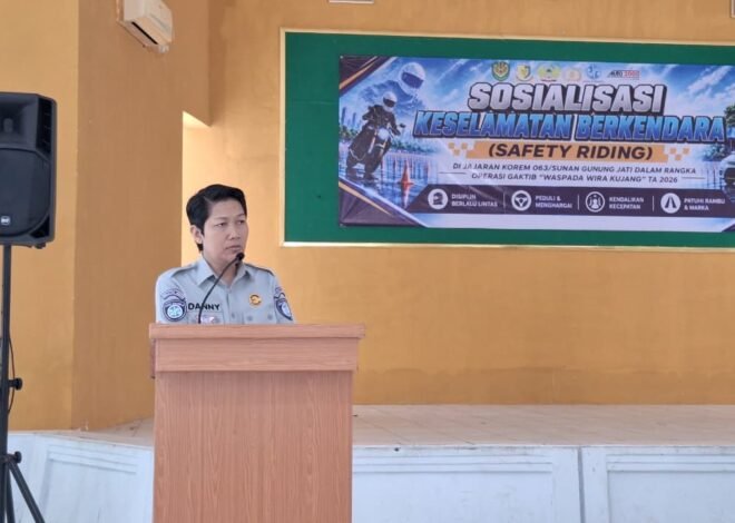 Tingkatkan Keselamatan Berkendara dan Transformasi Digital, PT. Jasa Raharja (Persero) Cabang Cirebon Sosialisasi Keselamatan Berkendara (Safety Riding) dan Layanan Digital “Jasfren” di Denpom III/3 Cirebon