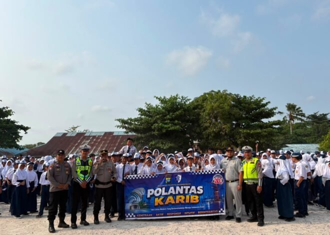 Jasa Raharja Tanjungpinang bersama Unit Kamsel Satlantas Polresta Tanjungpinang menggelar Kegiatan Pengajar Peduli Keselamatan Lalu Lintas (PPKL) di SMPN 7 Tanjungpinang