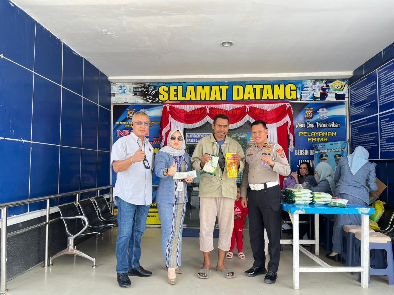 Apresiasi Wajib Pajak Taat, Jasa Raharja dan Tim Pembina Samsat Kendari Gelar Gerakan Pangan Murah