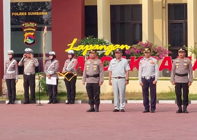 Kepala Jasa Raharja Sumbawa Hadiri Apel Gelar Pasukan Operasi Patuh Rinjani 2026