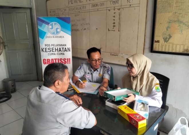 Jasa Raharja Cabang Karawang Gelar Pengobatan Gratis bagi Pengemudi dan Masyarakat di Terminal Tanjungpura