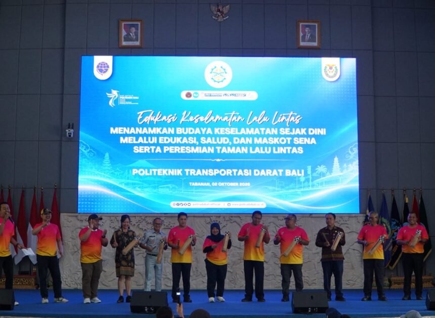 Jasa Raharja Bali Hadir di Dies Natalis ke-7 Poltrada, Taman Lalu Lintas Jadi Ruang Edukasi Keselamatan