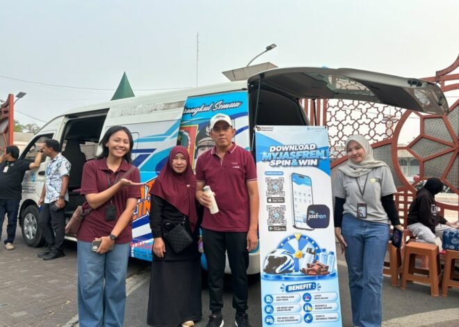 Jasa Raharja Kalsel Ajak Pengunjung CFD Kenali MyJasfren, Download dan Spin Hadiah Menarik