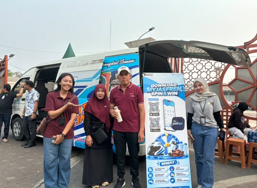 Jasa Raharja Kalsel Ajak Pengunjung CFD Kenali MyJasfren, Download dan Spin Hadiah Menarik
