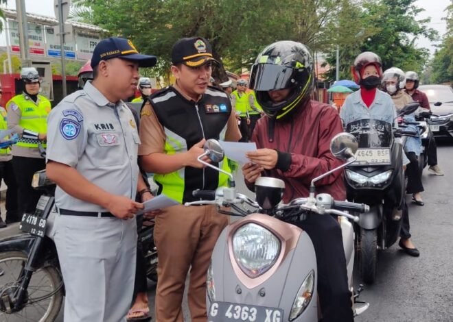 Jasa Raharja Pekalongan Perkuat Edukasi Keselamatan dan Kepatuhan Kendaraan melalui Operasi Patuh Candi di Brebes