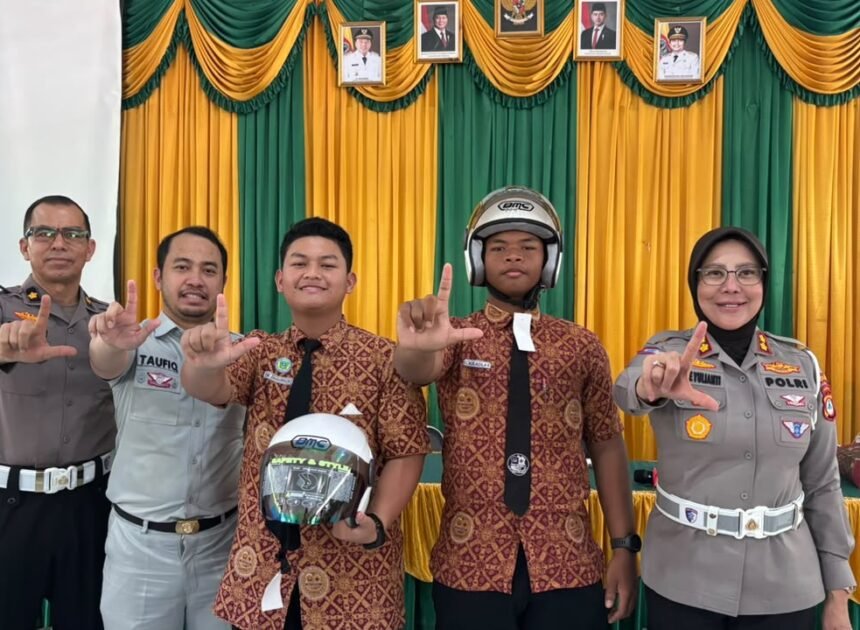 Jasa Raharja Kalsel Bekali Pelajar SMAN 7 Banjarmasin dengan Edukasi Keselamatan Berlalu Lintas