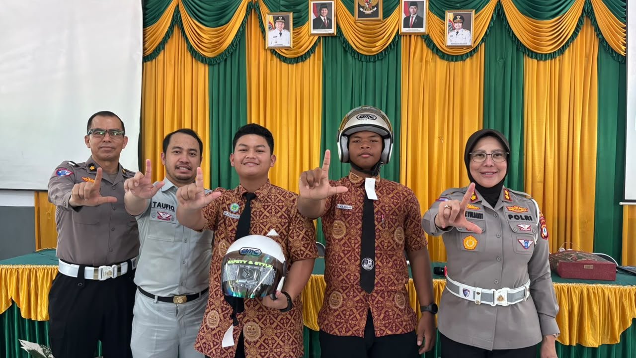 Jasa Raharja Kalsel Bekali Pelajar SMAN 7 Banjarmasin dengan Edukasi Keselamatan Berlalu Lintas
