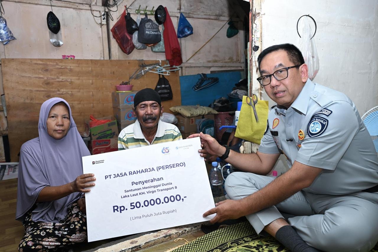 Jasa Raharja Terus Bergerak, Tiga Ahli Waris Korban KM Virgo Terima Santunan di Jawa Timur