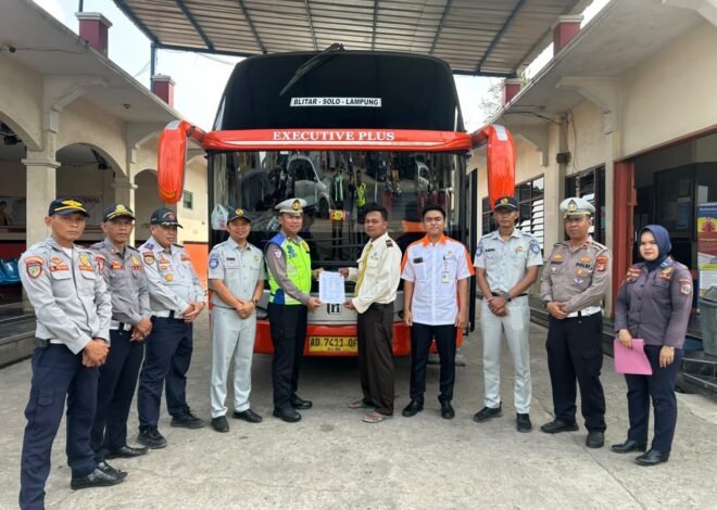 Jasa Raharja Kawal Keselamatan Angkutan Umum, Rampcheck Digelar di Lampung Utara