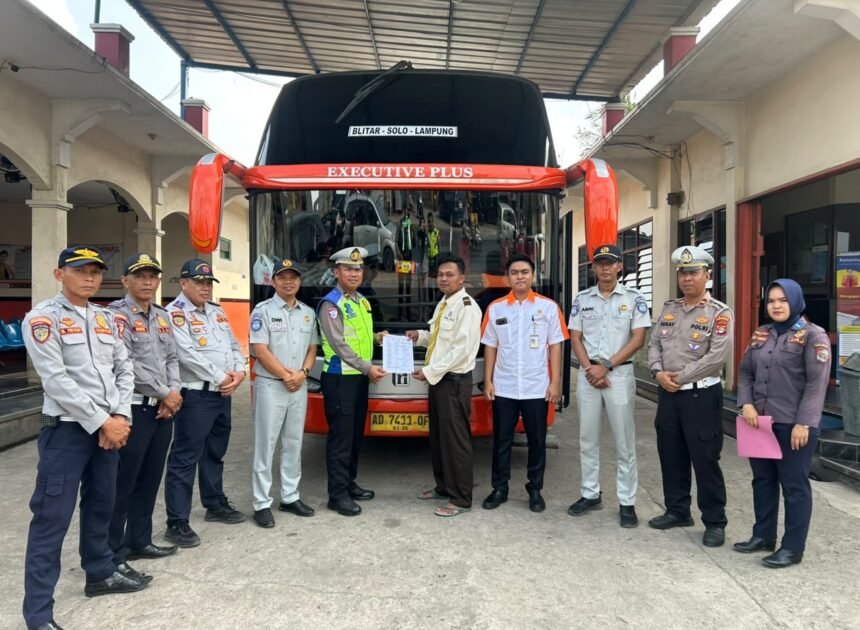 Jasa Raharja Kawal Keselamatan Angkutan Umum, Rampcheck Digelar di Lampung Utara