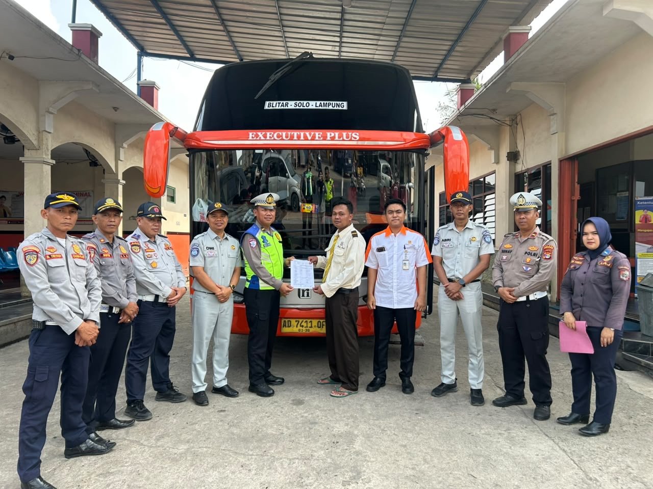 Jasa Raharja Kawal Keselamatan Angkutan Umum, Rampcheck Digelar di Lampung Utara