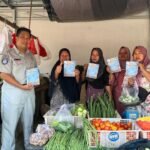 Jasa Raharja Mesuji Perluas Sosialisasi Keringanan Pajak Kendaraan di Pasar Induk Simpang Pematang