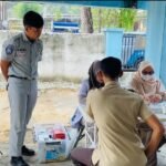 PT Jasa Raharja (Persero) Cabang Parepare Gelar Pemeriksaan Kesehatan Gratis (MUKL) dan Sosialisasi Pertolongan Pertama Gawat Darurat (PPGD) di Samsat Barru
