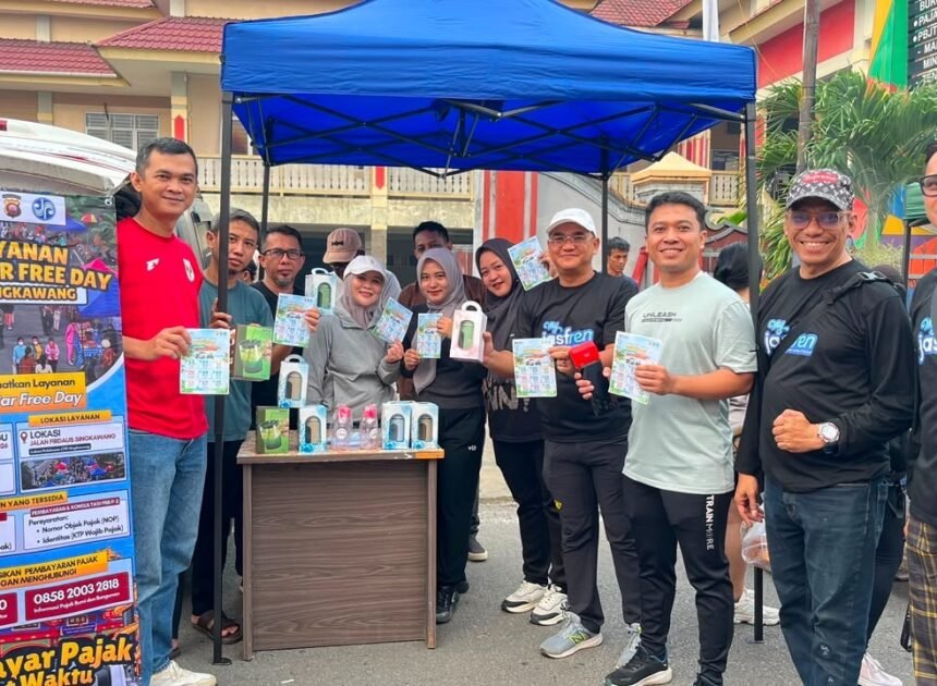 Gerak Sehat, Pajak Taat! Jasa Raharja Singkawang dan Mitra Hadirkan Layanan Pajak di CFD Singkawang